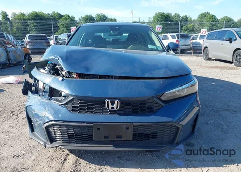 2025 Honda Civic Lx из США, поврежденный, VIN 2HGFE2F27SH569203
